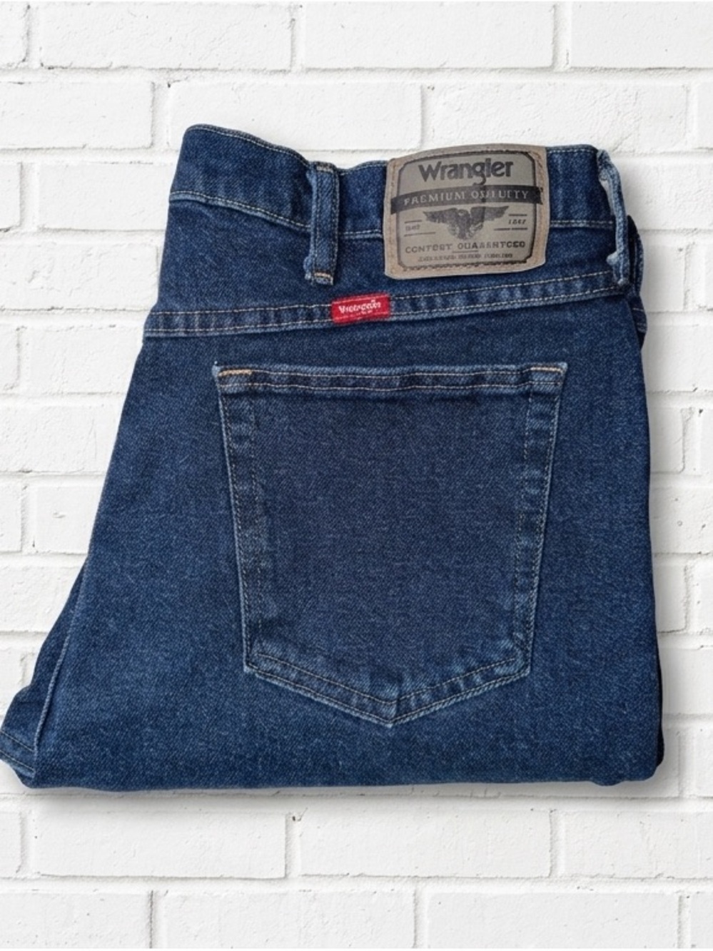 Wrangler Premium Quality Men's Blue Denim Jeans Size 36x29